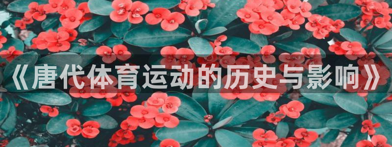 中欧体育集团：《唐代体育运动的历史与影响》