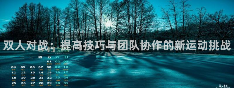 中欧体育zoty下载：双人对战：提高技巧与团队协作的新运动挑战